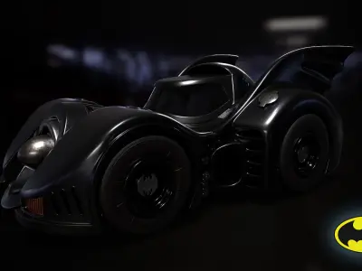 BatMobile toystyle 3dprint 3D print model