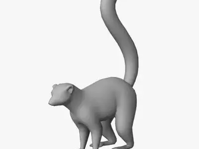 Low Poly Lemur Low-poly 3D model