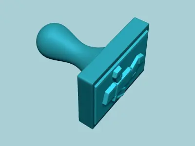 Stamp 91 - Minecraft Player - Fondant Decoration Maker Toy 3D print model