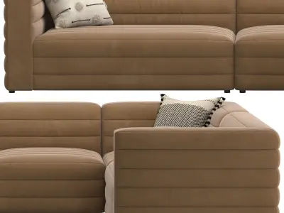 CB2 Strato Sofa Sectional 3D model