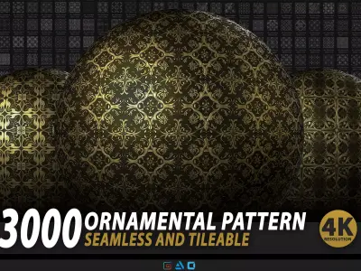 3000 Decorative Pattern Ornament 3D model