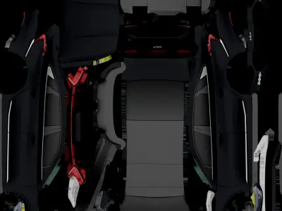 KIA K8 LOWPOLY Low-poly 3D model