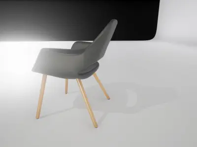 Eero S Organic Chair UE4 Low-poly 3D model