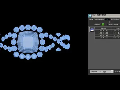 Veragio ring Jewelry 3D print model