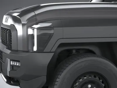 Kia Tasman Cargo SingleCab 2026 3D model