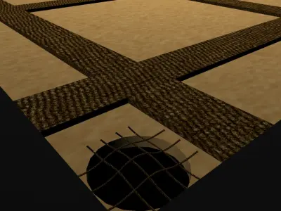 Carrom board 3D model