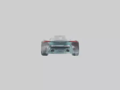 Concept Car with Transparent Bodywork model 3D model