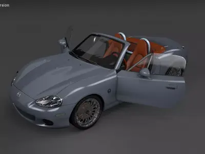 MX-5 NBFL Miata clean or dirty 3D model