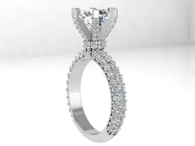 Peg Setting Diamond Ring 4474 3D print model