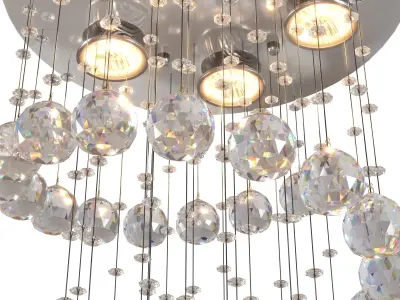 SEFINN FOUR K9 Crystal Chandelier 3D model