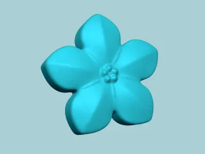 Forget-me-Not Flower Mold - Artificial EVA Molding 3D print model