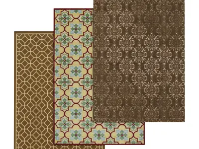 Rug Set 1028 3D model