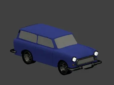 Trabant 601 Combi 3D model