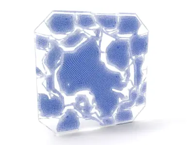 Abstract Geometric Wall Art Model Pack Low-poly 3D model