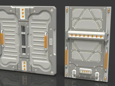 Sci-Fi Panels - Collection 3 - 20 pieces  3D model