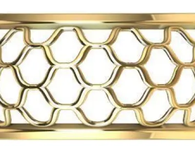 Patterned Ring 3D model Texture 3D print model