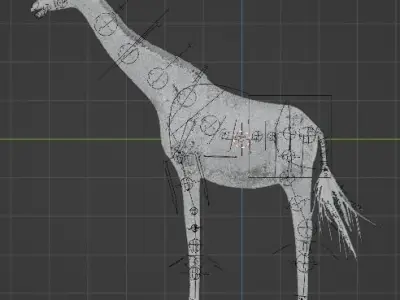 giraffe for game 3D model