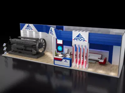 l Booth Exhibition Stand a247  3D model
