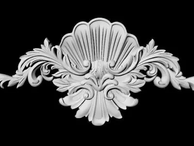 Central decor ornament for furniture 3D model 768