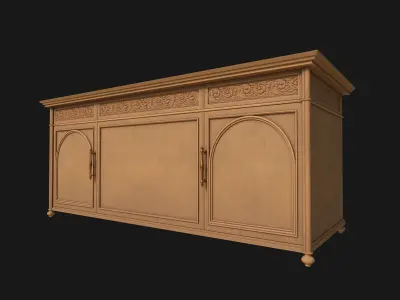 Cupboard V01 3D model