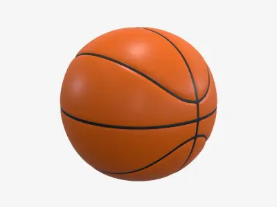 Highly detailed Basketball ball PBR 3D model