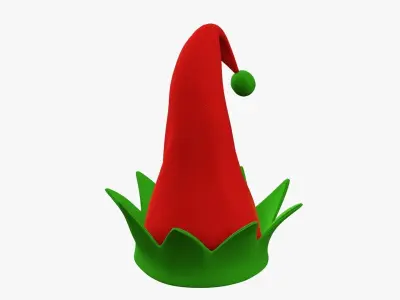 Simple elf hat 3D model