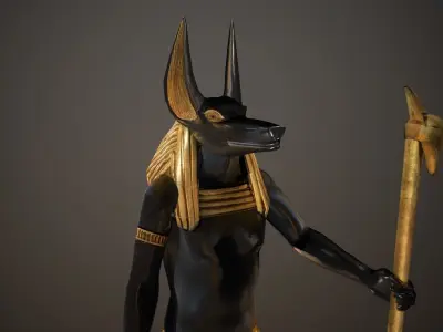 Anubis statue 3D model