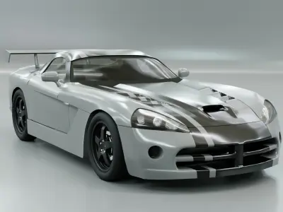 Dodge viper srt10 coupe 2008 3D model