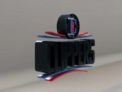 NBA LA Clippers Logo 3D model