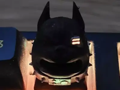 V Bulldog Head Keycap 3D print model