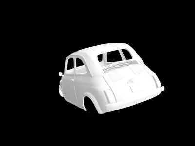 Fiat 500 3D print model
