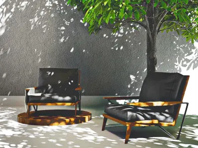 Modern Lounge Chair Design Free 3D model