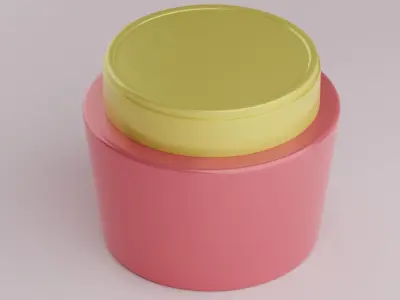 Cosmetic Jar 3D model