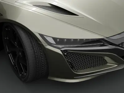 honda acura nsx Low-poly 3D model