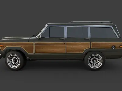 Jeep Wagoneer Low-poly 3D model