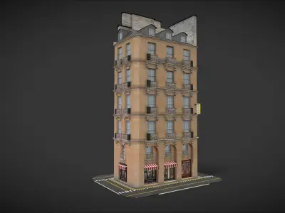 Hilton building 3D model