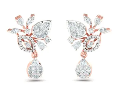 Pendant Earrings combo - 0053 3D print model