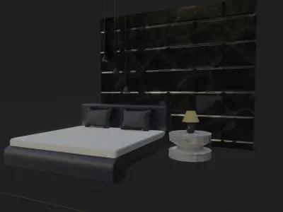 Modern bedroom Free 3D model
