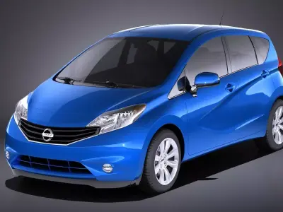 Nissan Versa 2016 USA VRAY 3D model