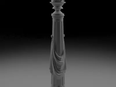 Pillar for stairs stavros 3D print model