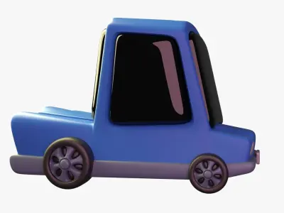 Car Holiday 3D Illustration 3D model