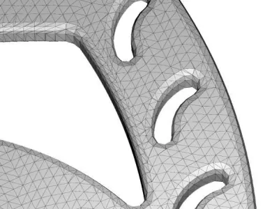 Classic Bicycle Disc Rotor 3D print model