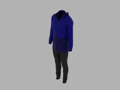 Sport Suit Low-poly 3D model 48