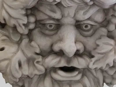 Head Wall Sculpture 3D model