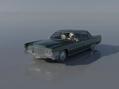 Cadillac FLeetwood Brougham 1970 3D print model