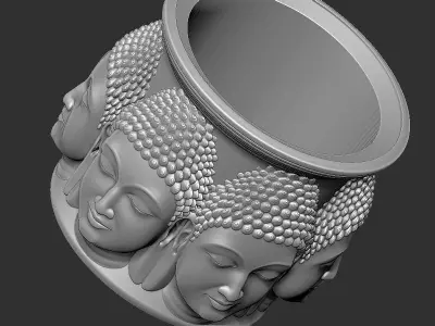 Mahaveer Buddha head unik design 3D print model