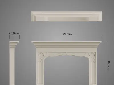 Tudor fireplace - 3D printing 3D print model