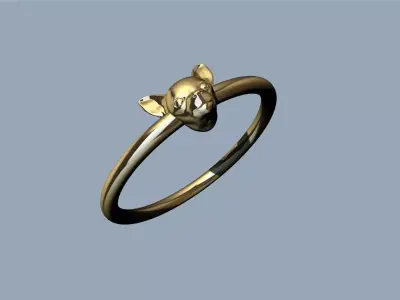 Chihuahua Ring - Anillo Chihuahua  3D print model