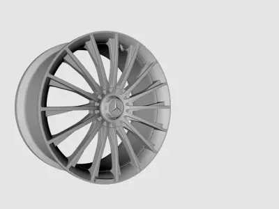 wheels 2018 Mercedes S AMG 3D model