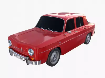 Renault 8 Red 3D model